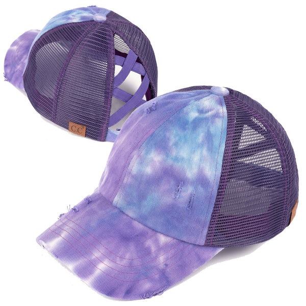 C.C Hat- Purple Tie Dye